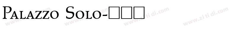 Palazzo Solo字体转换